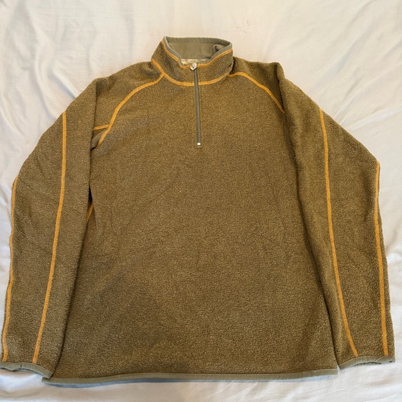 Kuhl Other - Kuhl Sweater Mens Large L Brown Alfpaca 1/4 Quarter Zip Pullover Outdoor